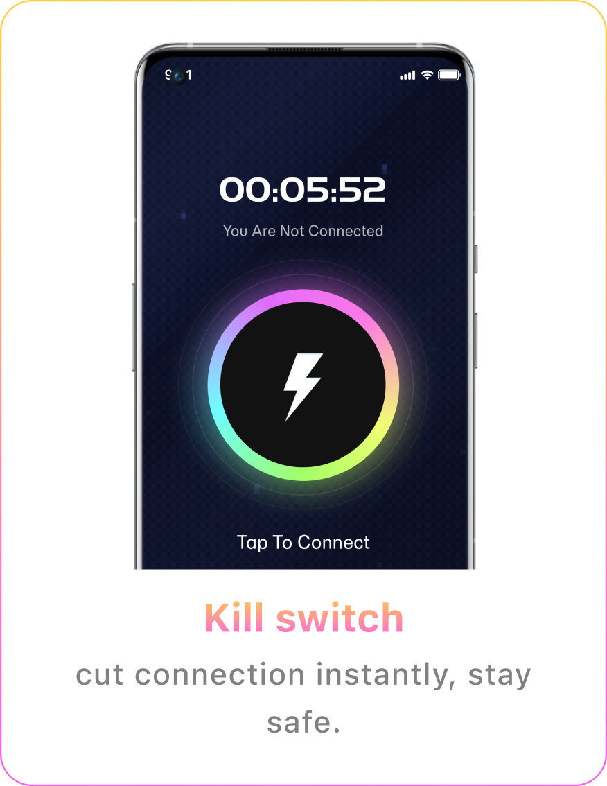 Kill switch VPN feature preview